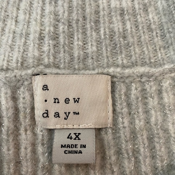 Grey sparkle sweater dress - Picture 2 of 5